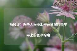 商务部：保持人民币汇率在合理均衡水平上的基本稳定