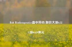 Bolt Biotherapeutics盘中异动 股价大涨6.52%报0.639美元