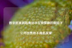 普京批准将路易达孚在俄罗斯的制造子公司出售给不具名买家