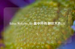 Editas Medicine, Inc.盘中异动 股价大跌5.13%