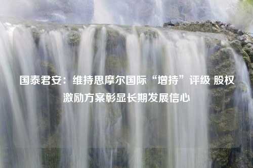 国泰君安：维持思摩尔国际“增持”评级 股权激励方案彰显长期发展信心