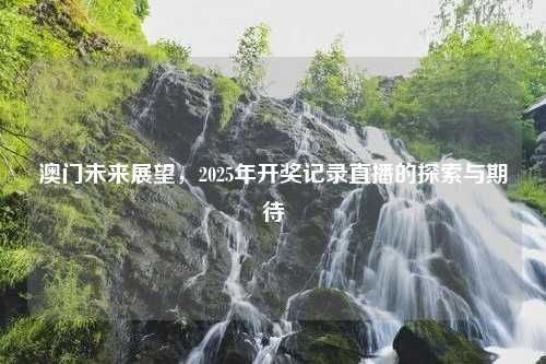 澳门未来展望，2025年开奖记录直播的探索与期待