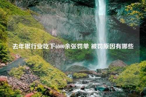 去年银行业吃下6000余张罚单 被罚原因有哪些