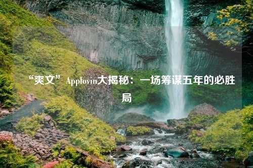 “爽文”Applovin大揭秘：一场筹谋五年的必胜局